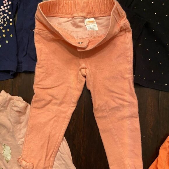 Girls Toddler $5 ea 18M 6 Pack Long Sleeve Tees Leggings - Picture 12 of 16